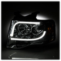 Ford Expedition 07-13 Strålkastare Projektor - Ljuslist DRL - Krom Spyder Auto