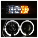 Ford Explorer 95-01 1PC Strålkastare Projektor - LED Halo - Svarta Spyder Auto