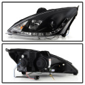 Ford Focus 00-04 Strålkastare Projektor - (Passar ej SVT Modeller) - DRL - Svarta Spyder Auto