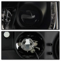 Ford Focus 00-04 Strålkastare Projektor - (Passar ej SVT Modeller) - DRL - Svarta Spyder Auto