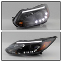Ford Focus 12-14 Strålkastare (Passar ej Xenon/HID-Modeller) - DRL - Svarta Spyder Auto