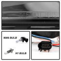 Ford F150 04-08 Strålkastare Projektor - Version 2 - LED Halo Svarta Röktonade - Helljus H1 - Halvljus 9006 Spyder Auto