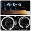 Ford F150 04-08 Strålkastare Projektor - Version 2 - LED Halo Röktonade - Helljus H1 - Halvljus 9006 Spyder Auto