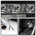 Ford F150 09-14 Strålkastare (Passar ej Xenon/HID-Modeller) - LED Halo Svarta Spyder Auto
