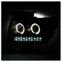 Ford F150 09-14 Strålkastare (Passar ej Xenon/HID-Modeller) - LED Halo Svarta Spyder Auto