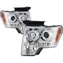 Ford F150 09-14 Strålkastare (Passar ej Xenon/HID-Modeller) - LED Halo Krom Spyder Auto