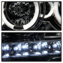 Ford F150 09-14 Strålkastare (Passar ej Xenon/HID-Modeller) - LED Halo Röktonade Spyder Auto