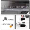 Ford F150 09-14 Strålkastare (Passar ej Xenon/HID-Modeller) - Ljuslist DRL - Svarta - Helljus/Halvljus H7 (Inkluderat) Spyder Auto