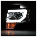 Ford F150 09-14 Strålkastare (Passar ej Xenon/HID-Modeller) - Ljuslist DRL - Krom - Helljus/Halvljus H7 (Inkluderat) Spyder Auto