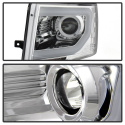 Ford F150 13-14 Strålkastare Projektor - OEM Xenon (Passar ej halogen) - Ljuslist DRL - Krom - Helljus/Halvljus D3S (Ej Inkluderat) Spyder Auto