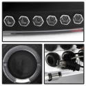 Ford F150 97-03 / Expedition 97-02 1PC Strålkastare Projektor - (Passar ej tillverkardatum före 6/1997) - LED Halo Svarta Spyder Auto