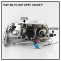 Ford F150 97-03 / Expedition 97-02 1PC Strålkastare Projektor - (Passar ej tillverkardatum före 6/1997) - LED Halo Svarta Spyder Auto