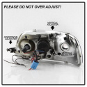 Ford F150 97-03 / Expedition 97-02 1PC Strålkastare Projektor - (Passar ej tillverkardatum före 6/1997) - LED Halo Svarta Röktonade Spyder Auto