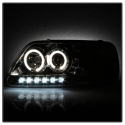 Ford F150 97-03 / Expedition 97-02 1PC Strålkastare Projektor - (Passar ej tillverkardatum före 6/1997) - LED Halo Chome Spyder Auto