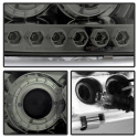 Ford F150 97-03 / Expedition 97-02 1PC Strålkastare Projektor - (Passar ej tillverkardatum före 6/1997) - LED Halo Röktonade Spyder Auto