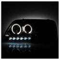 Ford F150 97-03 / Expedition 97-02 1PC Strålkastare Projektor - (Passar ej tillverkardatum före 6/1997) - LED Halo Röktonade Spyder Auto