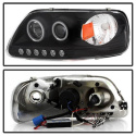 Ford F150 97-03 / Expedition 97-02 1PC Strålkastare Projektor - (Passar ej tillverkardatum före 6/1997) LED (Utbytbara LEDs) – Svarta Spyder Auto