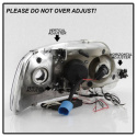 Ford F150 97-03 / Expedition 97-02 1PC Strålkastare Projektor - (Passar ej tillverkardatum före 6/1997) LED (Utbytbara LEDs) – Svarta Spyder Auto