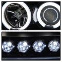 Ford F150 97-03 / Expedition 97-02 1PC Strålkastare Projektor - (Passar ej tillverkardatum före 6/1997) LED (Utbytbara LEDs) – Svarta Spyder Auto
