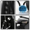 Ford F250 Super Duty 99-04 / Ford Excursion 00-04 1PC Strålkastare Projektor - Version 2 - LED Halo Svarta Spyder Auto