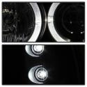 Ford F250 Super Duty 99-04 / Ford Excursion 00-04 1PC Strålkastare Projektor - Version 2 - LED Halo Svarta Spyder Auto