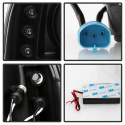 Ford F250 Super Duty 99-04 / Ford Excursion 00-04 1PC Strålkastare Projektor - Version 2 LED (Utbytbara LEDs) – Röktonade Spyder Auto
