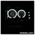 Ford F250 Super Duty 99-04 / Ford Excursion 00-04 1PC Strålkastare Projektor - Version 2 LED (Utbytbara LEDs) – Röktonade Spyder Auto