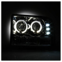 Ford F250 Super Duty 99-04 / Ford Excursion 00-04 1PC Strålkastare Projektor - Version 2 - LED Halo Krom Spyder Auto
