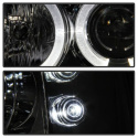 Ford F250 Super Duty 99-04 / Ford Excursion 00-04 1PC Strålkastare Projektor - Version 2 - LED Halo Krom Spyder Auto