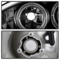 Ford Mustang 94-98 1PC Strålkastare Projektor - LED Halo Svarta - Helljus 9005 (Inkluderat) - Halvljus H3 (Inkluderat) Spyder Auto
