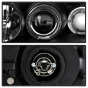 Ford Mustang 99-04 Strålkastare Projektor - LED Halo - Svarta Spyder Auto