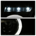 Ford Ranger 01-11 1PC Strålkastare Projektor - LED Halo Svarta Spyder Auto