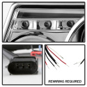 Ford Ranger 01-11 1PC Strålkastare Projektor - LED Halo Krom Spyder Auto