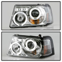 Ford Ranger 01-11 1PC Strålkastare Projektor - LED Halo Krom Spyder Auto