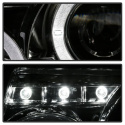 Ford Ranger 01-11 1PC Strålkastare Projektor - LED Halo Krom Spyder Auto