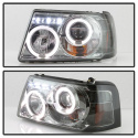 Ford Ranger 01-11 1PC Strålkastare Projektor - LED Halo Röktonade Spyder Auto