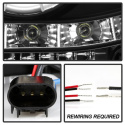 Ford F250/350/450 Super Duty 05-07 Strålkastare Projektor - LED Halo Svarta Spyder Auto