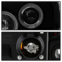 Ford F250/350/450 Super Duty 05-07 Strålkastare Projektor - LED Halo Svarta Röktonade Spyder Auto