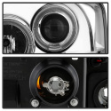 Ford F250/350/450 Super Duty 05-07 Strålkastare Projektor - LED Halo Krom Spyder Auto
