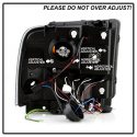 Ford F250/350/450 Super Duty 05-07 Strålkastare Projektor - LED Halo Krom Spyder Auto