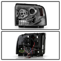 Ford F250/350/450 Super Duty 05-07 Strålkastare Projektor - LED Halo Röktonade Spyder Auto