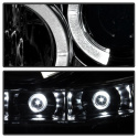 Ford F250/350/450 Super Duty 05-07 Strålkastare Projektor - LED Halo Röktonade Spyder Auto