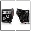 Ford Super Duty 11-15 Strålkastare Projektor DRL - Svarta Spyder Auto