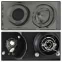 Sierra 1500/2500/3500 07-13 Strålkastare Projektor - LED Halo Röktonade Spyder Auto