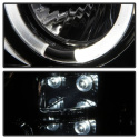 Sierra 1500/2500/3500 07-13 Strålkastare Projektor - LED Halo Röktonade Spyder Auto
