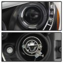 Honda Accord 08-12 4Dr Strålkastare Projektor- LED Halo - DRL - Svarta Spyder Auto