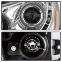 Honda Accord 08-12 4Dr Strålkastare Projektor- LED Halo - DRL - Krom Spyder Auto