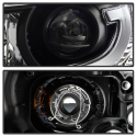 Honda Accord 2013-2015 4DR Strålkastare Projektor - Ljuslist DRL - Svarta Spyder Auto