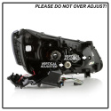 Honda Accord 2013-2015 4DR Strålkastare Projektor - Ljuslist DRL - Svarta Spyder Auto