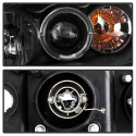 Honda Civic 01-03 2/4DR Strålkastare Projektor - (Passar ej SI Modeller) - LED Halo- Svarta Spyder Auto